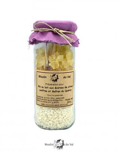 Riz au lait écorces de citron et...
