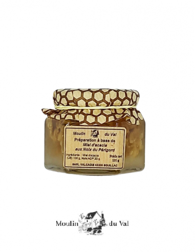 Miel d'acacia aux Noix 120g
